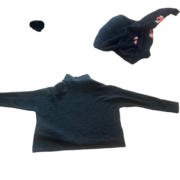 Women S Bryn Walker Alpaca Wool Zip Sweater Jacket Green Boucle Knit Relaxed - Picture 4 of 5